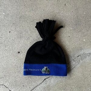 Vintage 90s Minnesota timberwolves fleece pom beanie OSFA